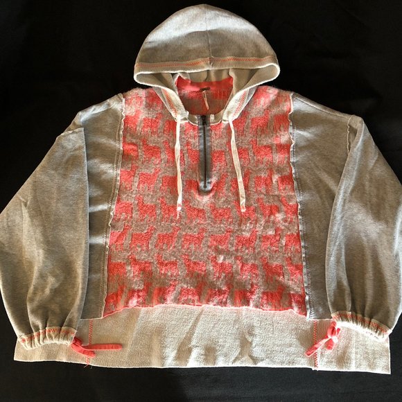 Free People Alpaca My Bags Hoodie Sz M - Picture 8 of 14
